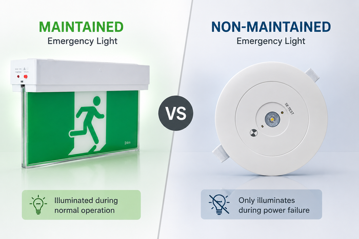 Maintained vs Non-Maintained Emergency Lighting: What's the Difference?